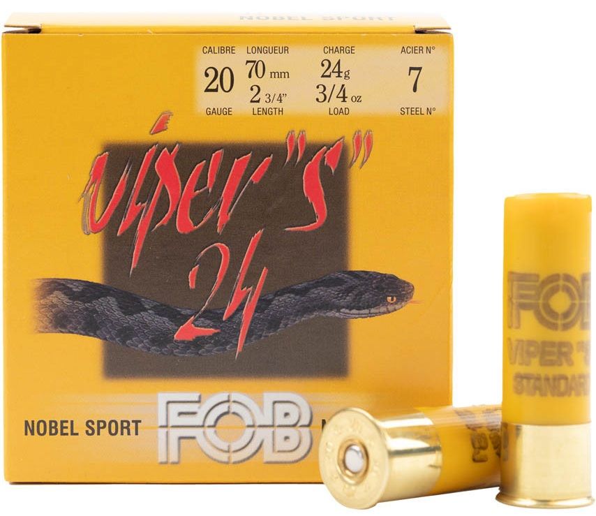Nobel Viper Steel 20-70-7  24gr. Lerdueskudd  25-Pk.
